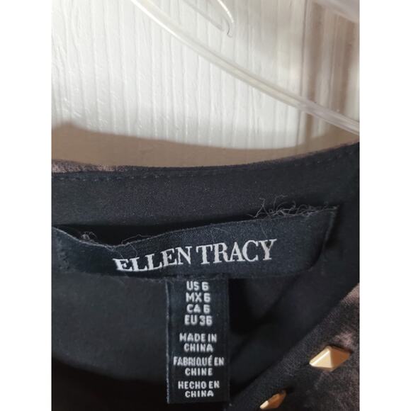 Ellen Tracy Floral Studded Dress, Size 6 - Picture 5 of 6